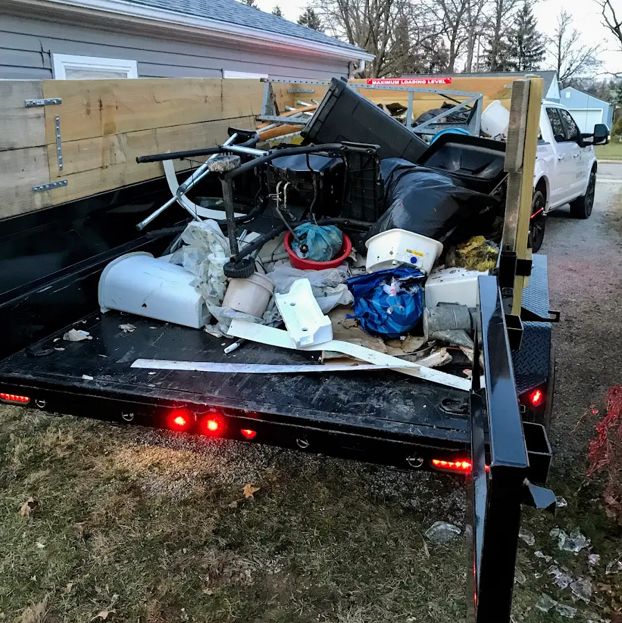Roll-off dumpster delivered to a residential driveway in San Marcos